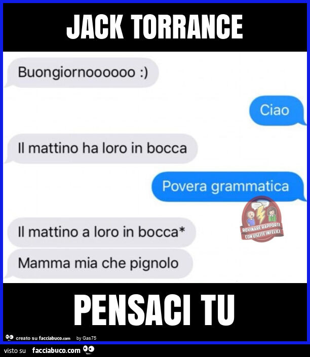 Jack torrance pensaci tu