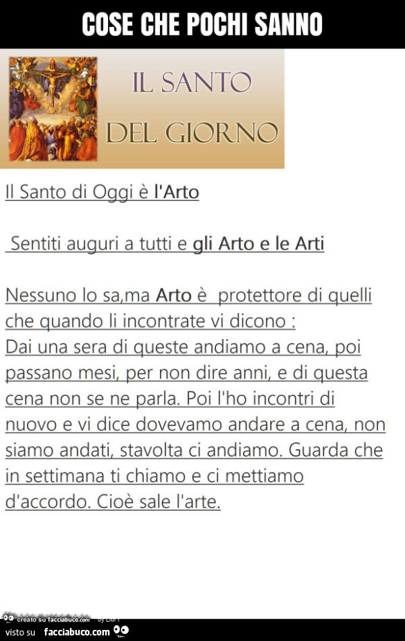 Cose che pochi sanno