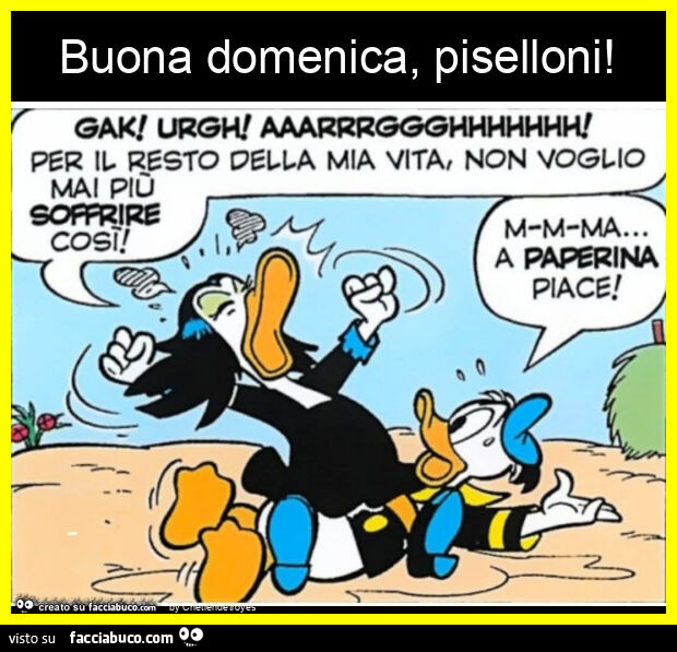 Buona domenica, piselloni