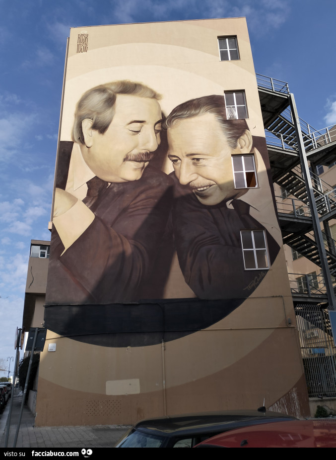 Murales falcone e borsellino