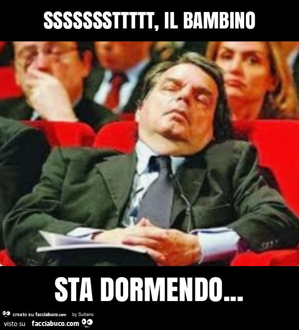 Sssssssttttt, il bambino sta dormendo