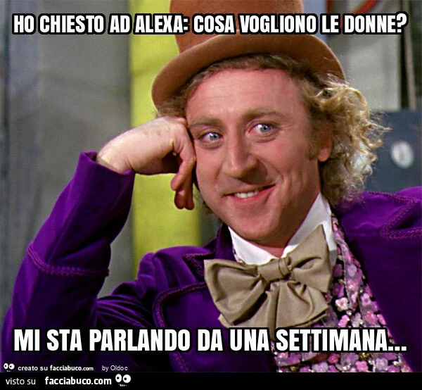 Ho chiesto ad alexa: cosa vogliono le donne? Mi sta parlando da una settimana&hellip;