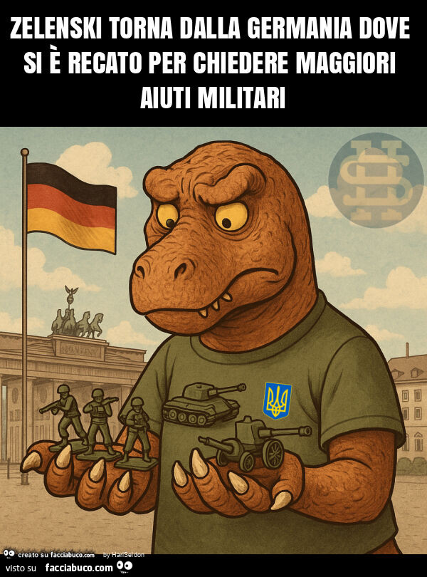 Zelenski torna dalla germania dove si è recato per chiedere maggiori aiuti militari