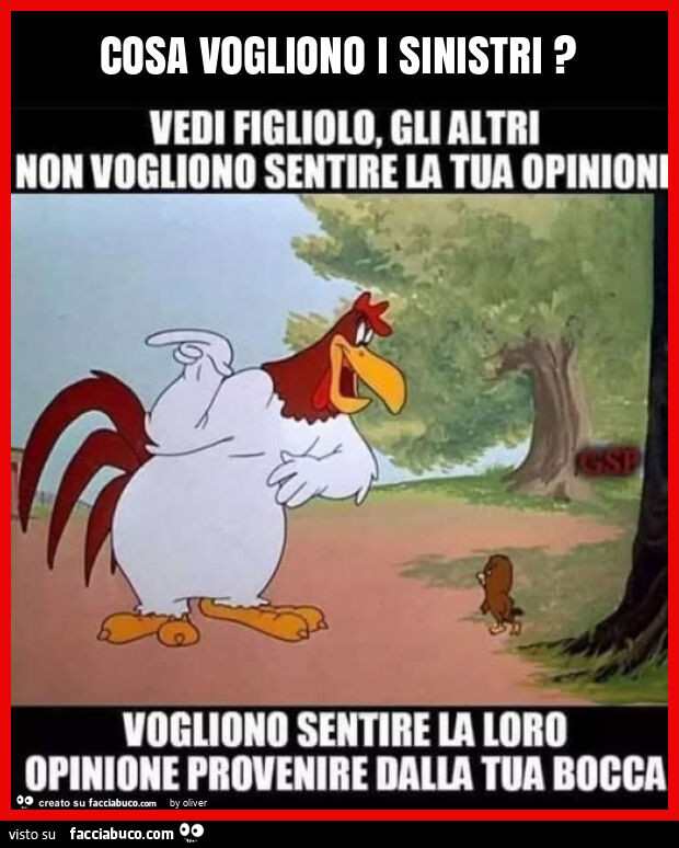 Cosa vogliono i sinistri?