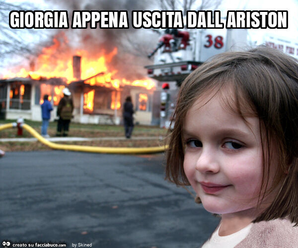 Giorgia appena uscita dall ariston