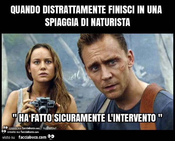 Quando distrattamente finisci in una spiaggia di naturista