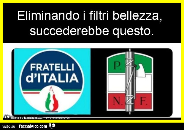 Eliminando i filtri bellezza, succederebbe questo