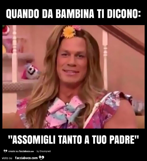 Quando da bambina ti dicono: "assomigli tanto a tuo padre"