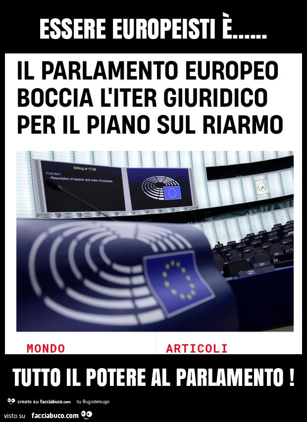 Essere europeisti è… tutto il potere al parlamento