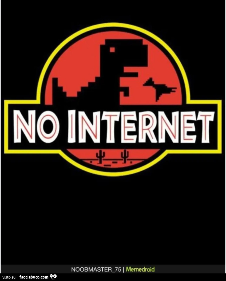 No internet google chrome dino