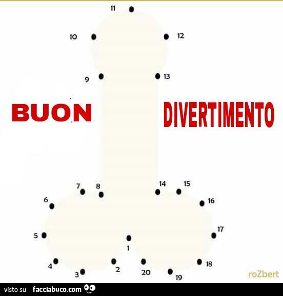 Buon divertimento a unire i puntini