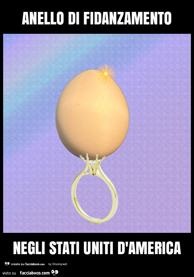 Anello di fidanzamento negli stati uniti d'america