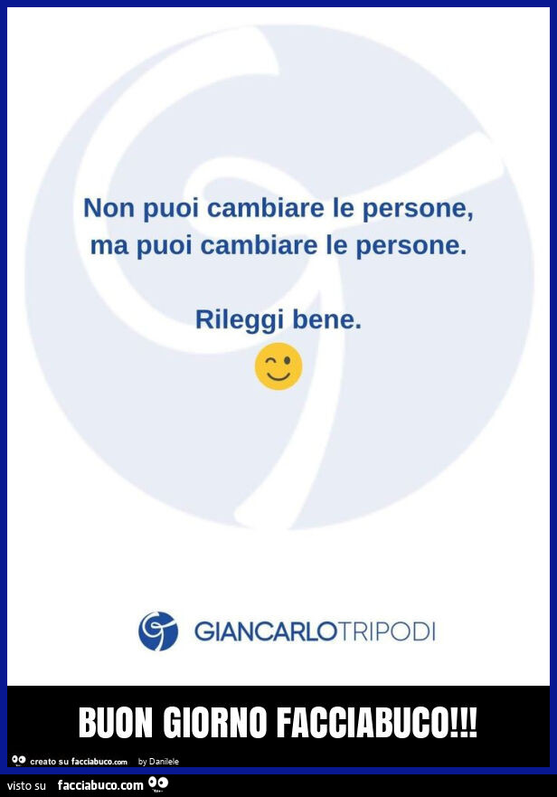 Buon giorno facciabuco