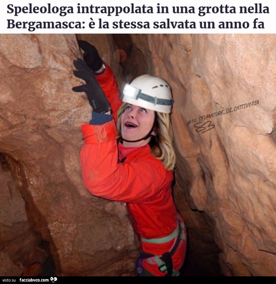 Speleologa intrappolata in una grotta nella bergamasca