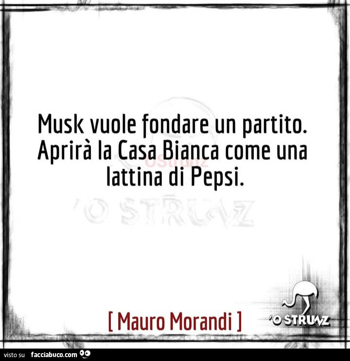 Musk vuole fondare un partito. Aprirà la casa bianca come una lattina di pepsi