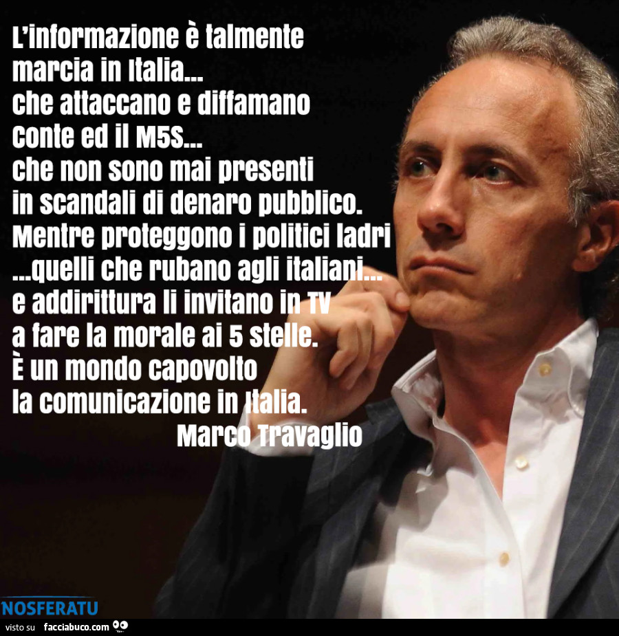 L'informazione è talmente marcia in Italia che