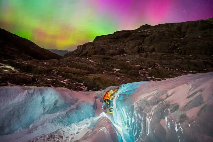 Aurora Australe del 10.05.2024 all'Aspiring National Park, Nuova Zelanda