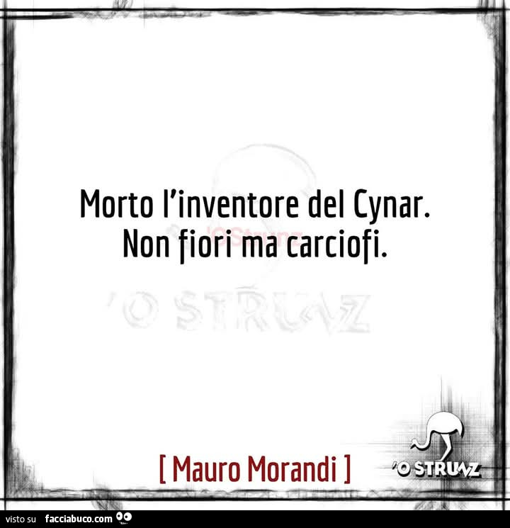 Morto l'inventore del cynar. Non fiori ma carciofi