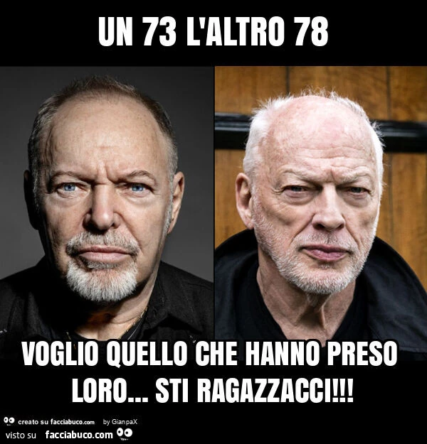 Un 73 l'altro 78 voglio quello che hanno preso loro&hellip; sti ragazzacci