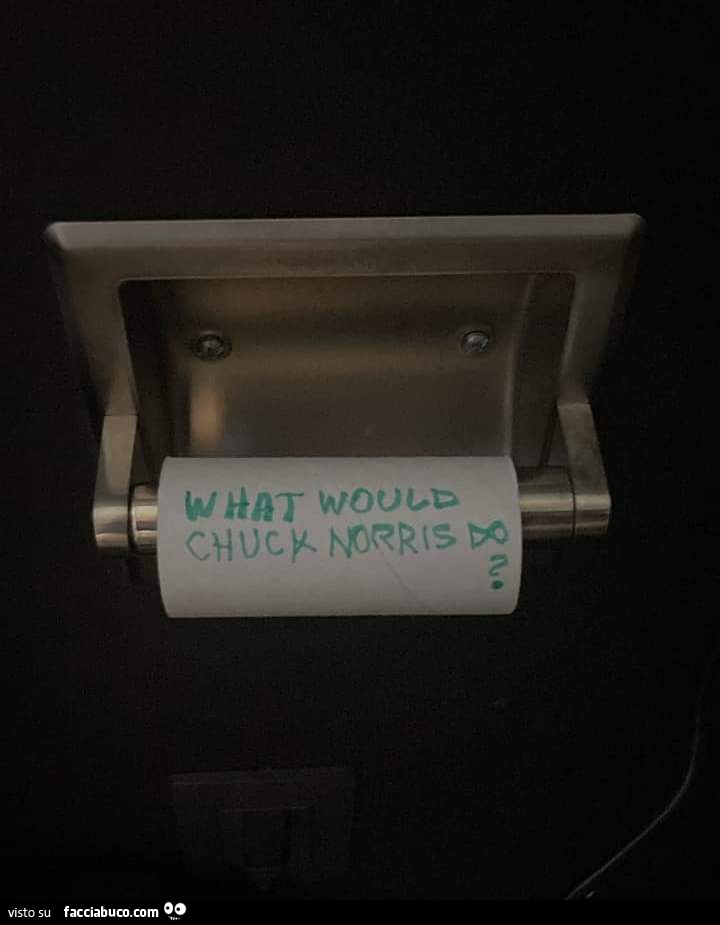 What would Chuck Norris do?