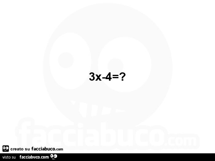 3x-4=?