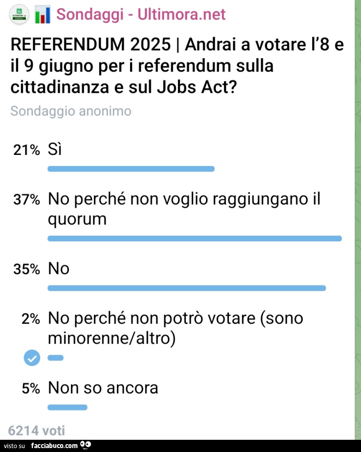 Andrai a votare l'8 e il 9 giugno per i referendum sulla cittadinanza e sul jobs act?