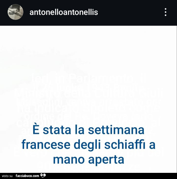 È stata la settimana francese degli schiaffi a mano aperta