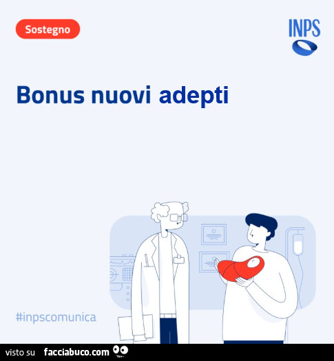 INPS bonus nuovi adepti