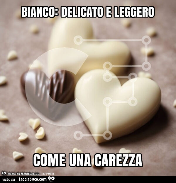 Bianco: delicato e leggero come una carezza