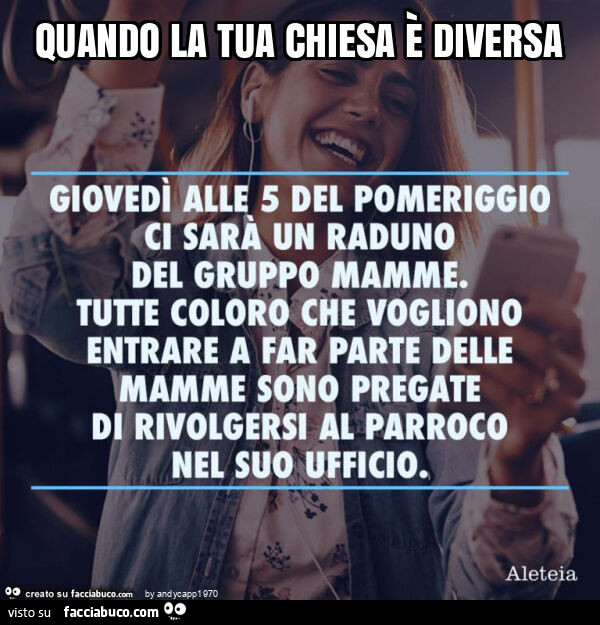 Quando la tua chiesa è diversa