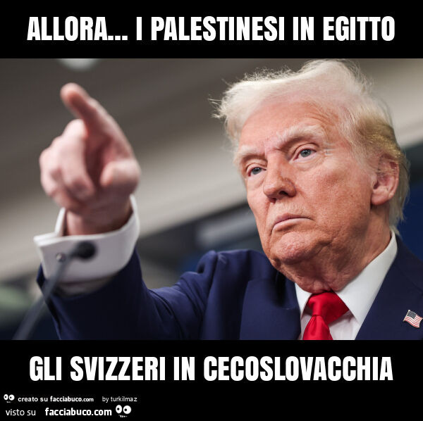 Allora… i palestinesi in egitto gli svizzeri in cecoslovacchia