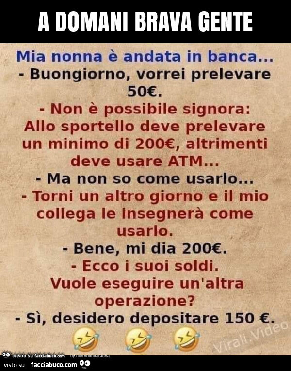 A domani brava gente