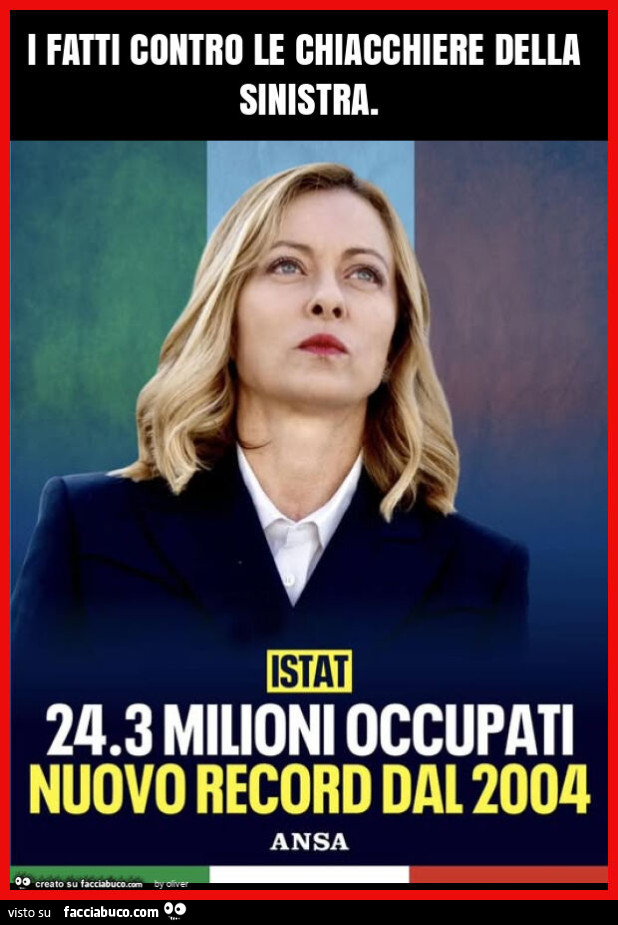 I fatti contro le chiacchiere della sinistra