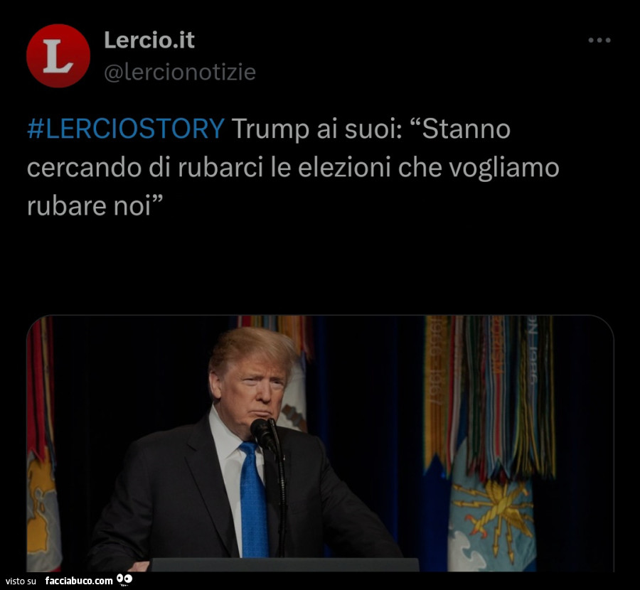 Trump ai suoi: stanno cercando di rubarci le elezioni che vogliamo rubare noi