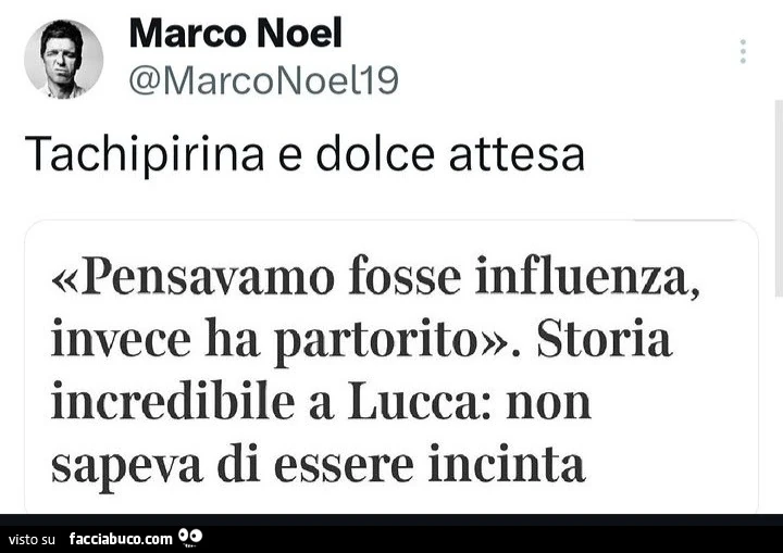 Tachipirina e dolce attesa ยซpensavamo fosse influenza, invece ha partoritoยป