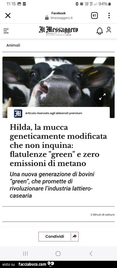 Hilda, la mucca geneticamente modificata che non inquina: flatulenze green e zero emissioni di metano una nuova generazione di bovini green