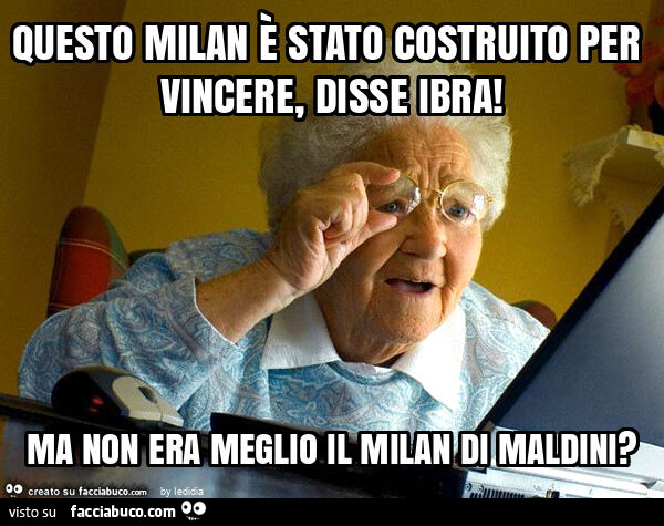 Questo milan è stato costruito per vincere, disse ibra! Ma non era meglio il milan di maldini?