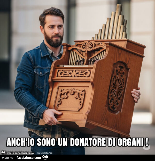 Anch'io sono un donatore di organi