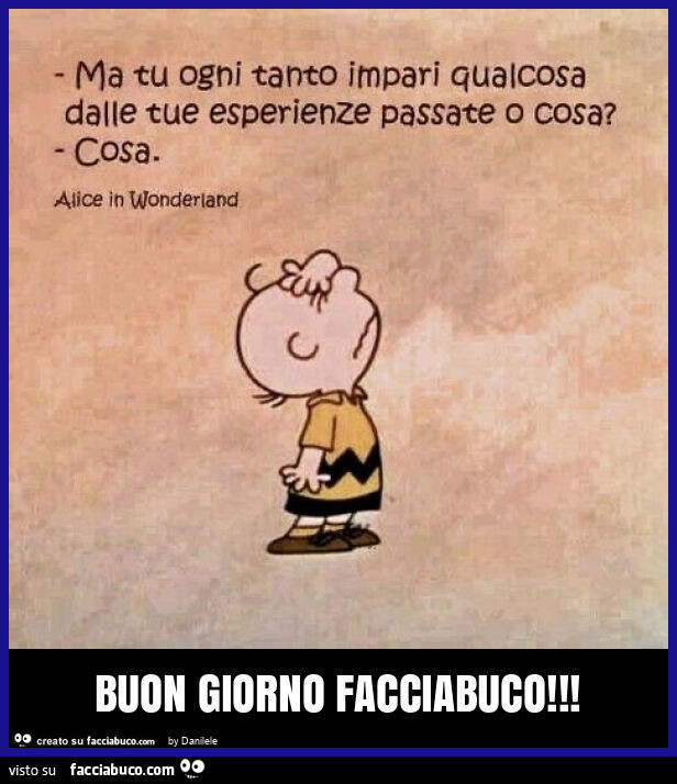 Buon giorno facciabuco