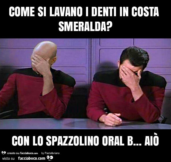 Come si lavano i denti in costa smeralda? Con lo spazzolino oral b… aiò