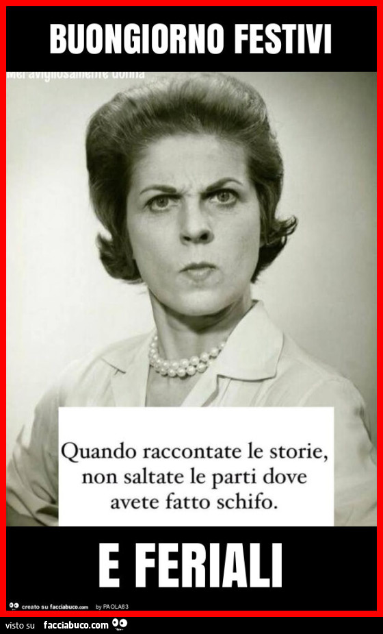 Buongiorno festivi e feriali