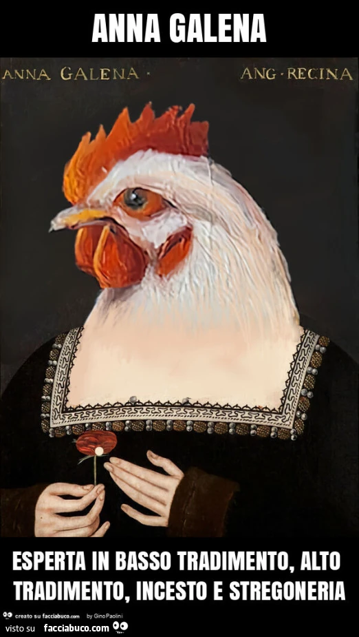 Anna galena esperta in basso tradimento, alto tradimento, incesto e stregoneria