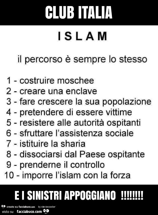 Club italia e i sinistri appoggiano