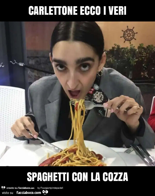 Carlettone ecco i veri spaghetti con la cozza