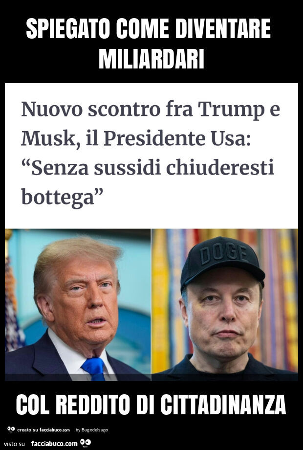 Spiegato come diventare miliardari col reddito di cittadinanza