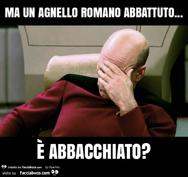 Ma un agnello romano abbattuto… è abbacchiato?