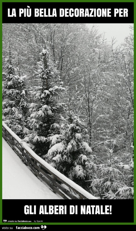 La più bella decorazione per gli alberi di natale