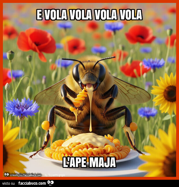 E vola vola vola vola l'ape maja