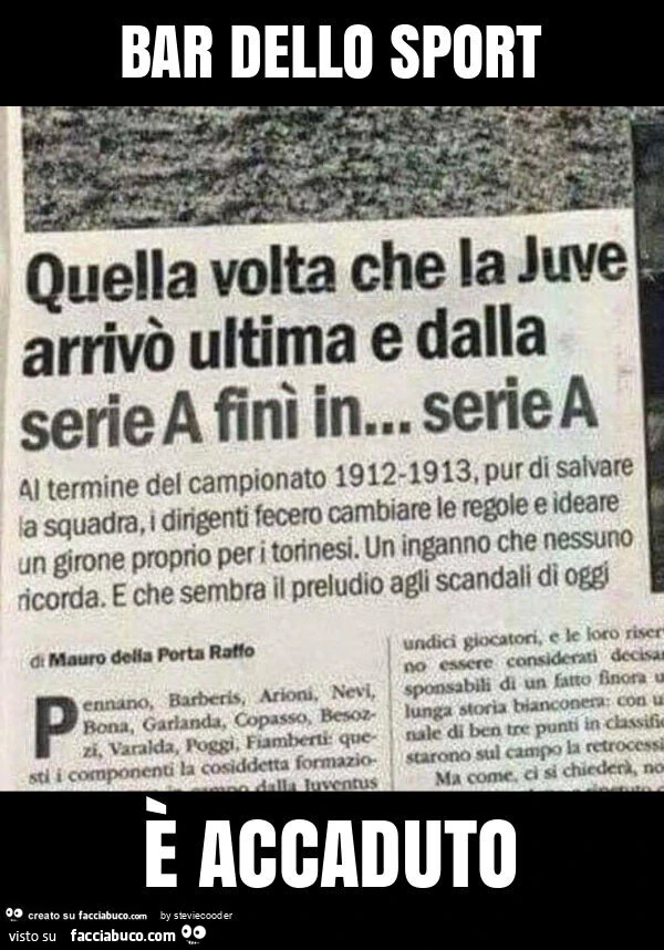Bar dello sport è accaduto