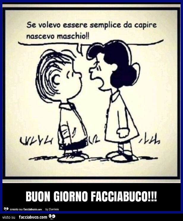 Buon giorno facciabuco